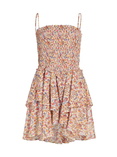 Isabel Marant Étoile Anka Dress In Ecru Orange
