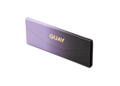 Quay Embossed Tri Fold Case In Zebra,gold