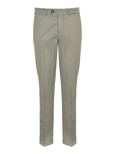 Brunello Cucinelli Wrap Buttoned Trousers In Green