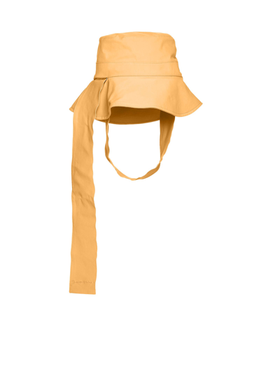 Jacquemus Le Bob Bando Cotton-blend Hat In Orange