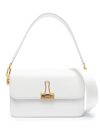 OFF-WHITE OFF-WHITE BINDER CLIP CROSSBODY BAG IN WHITE LEATHER WOMAN