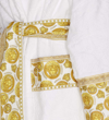 Versace Cotton Bathrobe With Amplified Medusa Print In White