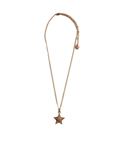 Versace Necklace In  Gold-crystal