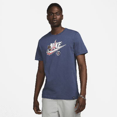 Nike Navy Paris Saint-germain Futura T-shirt In Blue