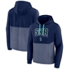 Fanatics Branded Deep Sea Blue Seattle Kraken Successful Tri-blend Pullover Hoodie In Navy