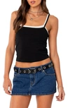 Edikted Layered Camisole In Black-and-white