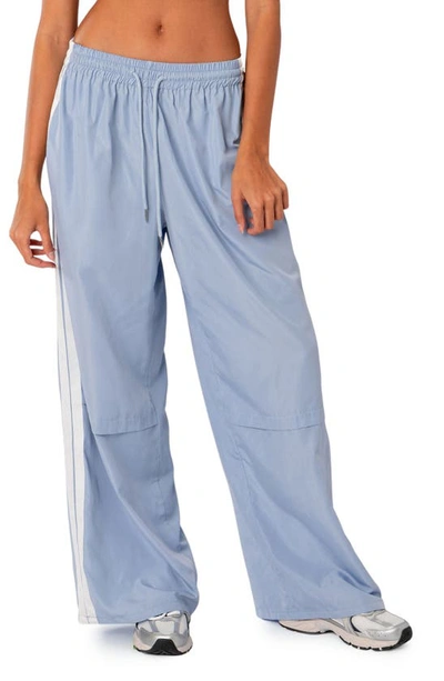 Edikted Fauna Track Pants In Light-blue