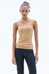 Filippa K Fine Rib Tank In Beige