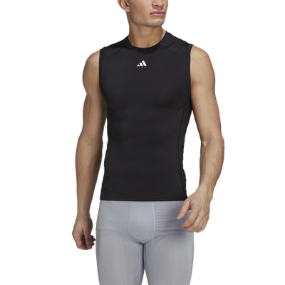 Adidas Originals Men's Techfit Performance Training Sleeveless T-shirt In Black