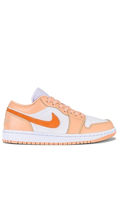 Jordan Nike Air  1 Low Sneaker In Sunset Haze  Bright Citrus & White