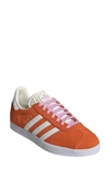 Adidas Originals Gazelle Sneaker In Orange/ White/ Off White