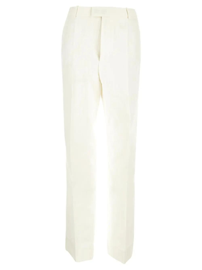 Bottega Veneta Textured Cotton Trouser In Default Title