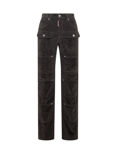 Dsquared2 Multi-pockets Trousers In Dark Brown