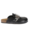 Jw Anderson J.w. Anderson Mules Shearling In Black