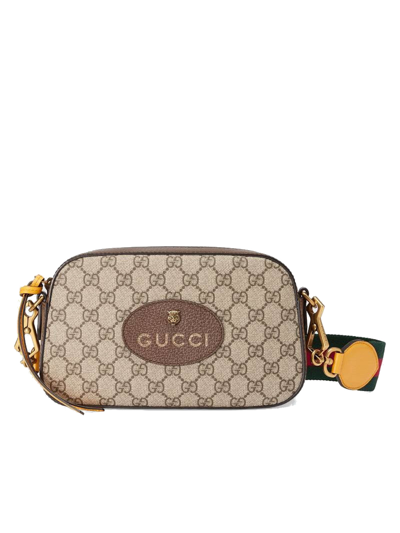 Gucci Neo Vintage Gg Supreme Messenger Bag In Beige