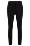 Hugo Boss Boss Tilunara Slim Fit Ponte Knit Pants In Black