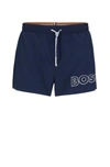 HUGO BOSS QUICK-DRYING SWIM SHORTS WITH OUTLINE LOGO