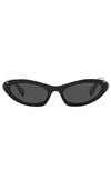 Miu Miu Cat-eye Acetate Sunglasses In Black