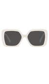 Miu Miu Square In White