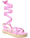 Stuart Weitzman Espadrille Flat Sandal In Pink