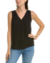 T Tahari Edie Sleeveless V-neck Top - Exclusive In Black