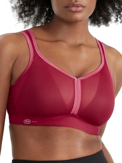 Anita Air Control High Impact Wire-free Sports Bra In Lipstick Red