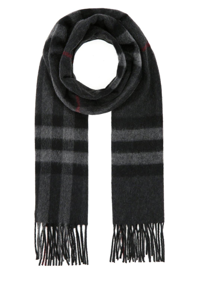 Burberry Classic Check Scarf In Charcoal