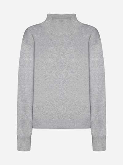 Fendi Wool And Cashmere Jumper In Grey Melange