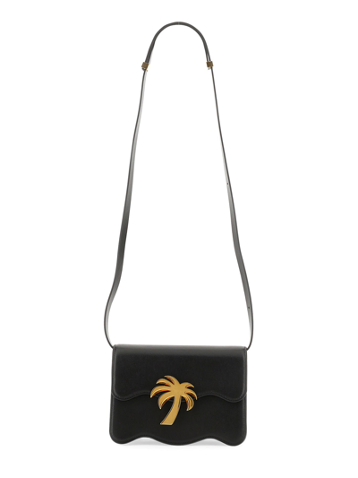 Palm Angels Shoulder Bags In Black Gold