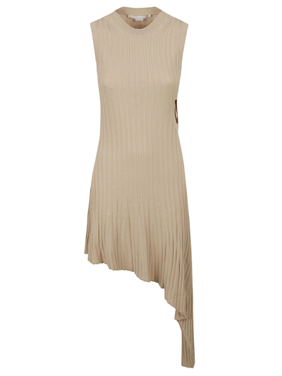 Stella Mccartney Rib Knit Dress In Oat