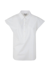 Woolrich Poplin Blouse In Bright White
