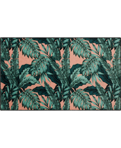 Mohawk Prismatic Palm Tree Paradise 2' X 3'4" Area Rug In Rose