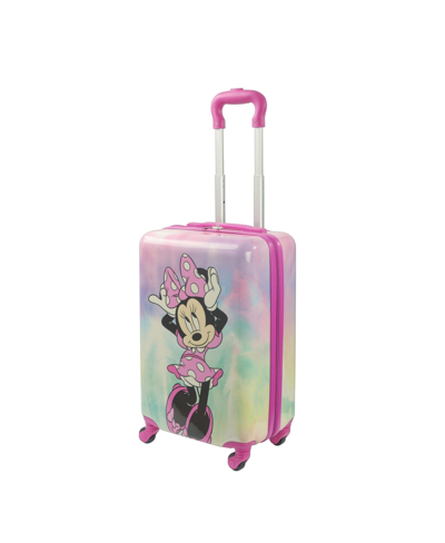 Ful Disney  Minnie Mouse Pastel Kids 21" Spinner Luggage In Pink