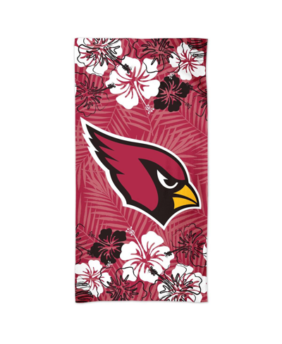 Wincraft Arizona Cardinals 60'' X 30'' Floral Spectra Beach Towel In Red