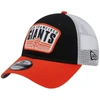 New Era Black San Francisco Giants Two-tone Patch 9forty Snapback Hat In Black