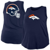 NEW ERA NEW ERA NAVY DENVER BRONCOS PLUS SIZE TANK TOP