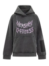 Versace Hooded Sweatshirt In Black