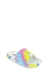 Mia Camyl Platform Slide Sandal In Tie Dye Multi