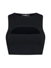 Dsquared2 Cut-out Bikini Top In Black