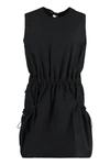 Moncler Elasticated Sleeveless Minidress In Black