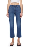 MOTHER THE TOMCAT HIGH WAIST STRAIGHT LEG ANKLE JEANS