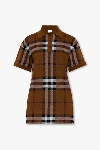 BURBERRY BURBERRY CARMELLA CHECKED DRESS