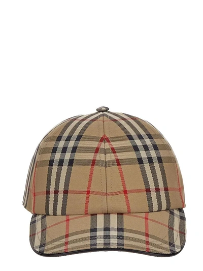 Burberry Check Baseball Hat In Default Title