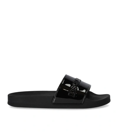 Dsquared2 D2 Logo Black Slide