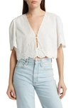 Rails Lorelei Eyelet Blouse In White Eyelet