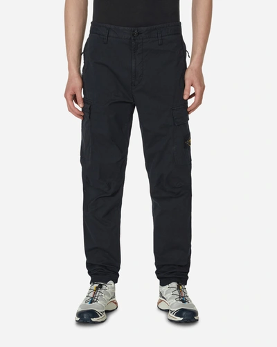 Stone Island Regular Tapered Cargo Trousers In Blue