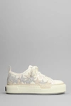 Amiri Stars Court Low-top Sneakers In Grey Blue
