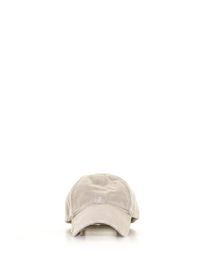 Balenciaga Cotton Cap In Dust Dust