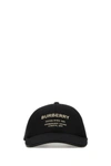 BURBERRY BURBERRY BLACK COTTON BASEBALL CAP