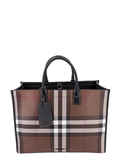 Burberry Handbag In Dark Birch Brown